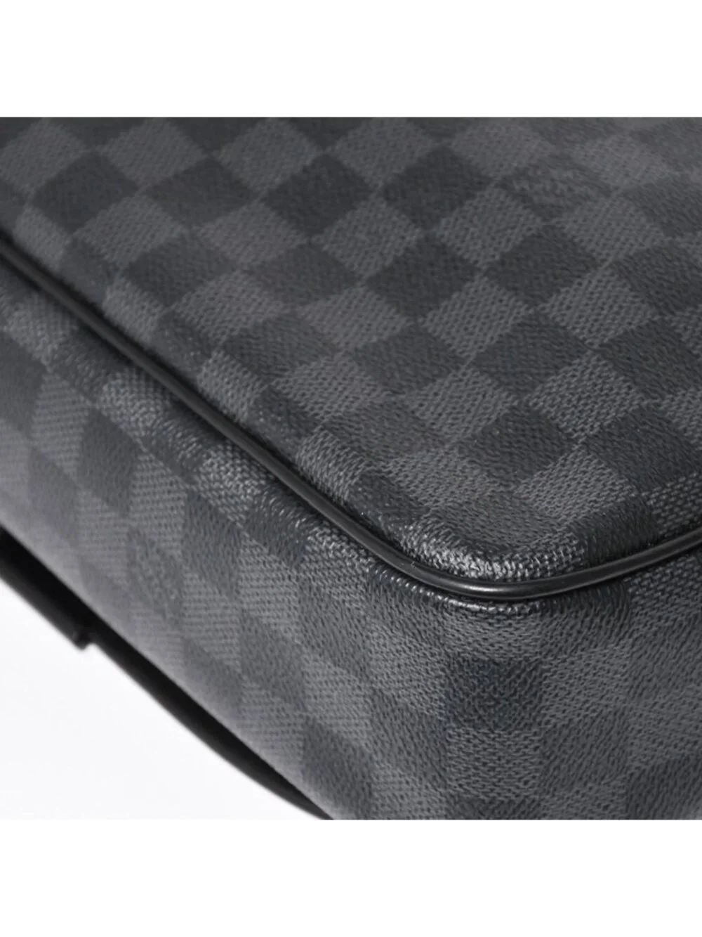 Louis Vuitton Daniel MM Shoulder Bag Damier Graphite Black Silver